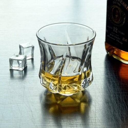 Set of 2 top quality crystal whiskey wine glass for party club beer drinking glass cups 0901-55