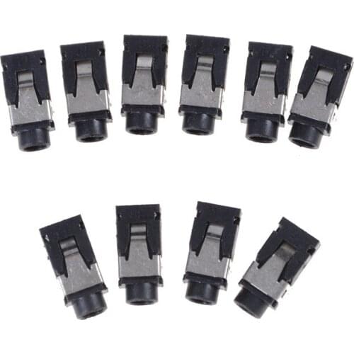 New 10pcs/lot PJ321 3.5mm Female Audio Connector 4 Pin SMT Headphone Jack Socket PJ-321 PCB Mount Stereo Jack Wholesale