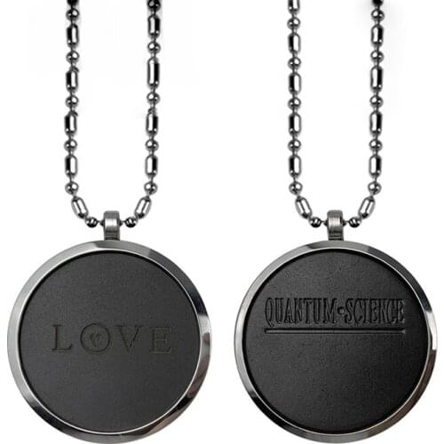 New LOVE Health Quantum Science Scalar Energy Necklace for Woman Men Anniversary Valentines Day Gift Volcanic Stone Necklaces