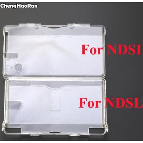 ChengHaoRan For NDSI and For NDSL Crystal Case Clear Hard Skin Cover Housing Shell Protective for DSL NDS Lite NDSL