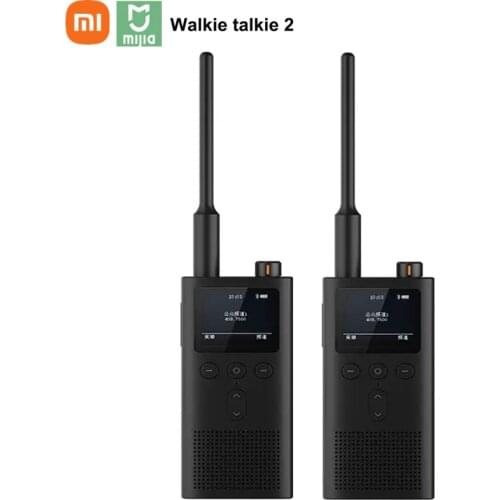 Xiaomi Mijia Walkie talkie 2 IP65 Radio Waterproof and Dust-proof Portable Outdoor Radio Transceiver UVHF Dual Band interphone
