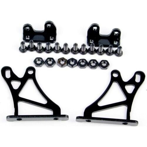 1/10 RC Racing Model Car Alloy Wing Rear Spoiler Stand 00359BK 25 x 24mm Black