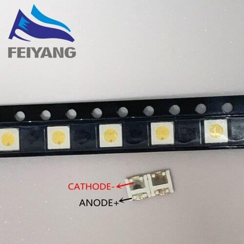 100pcs 2W 6V 3535 TV Backlight UNI LED SMD Diodes Cool White LCD TV Backlight Televisao TV Backlit Diod Lamp Repair Application