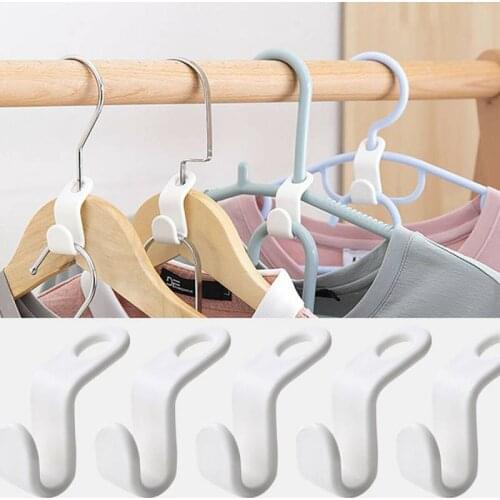 12/26pcs Clothes Hanger Connector Hooks Mini Cascading Hangers Clip Home Space Saving Organizer for Closet Cabinet Coat Bag Belt