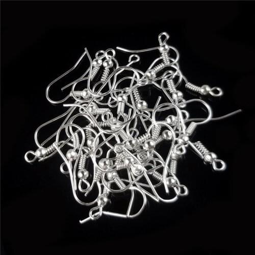 200Pcs Silver/Gold/Copper/Black Metal Tone Earring Hooks 20*18mm DIY Handmade Jewelry Making Accessories Finding Free Shipping