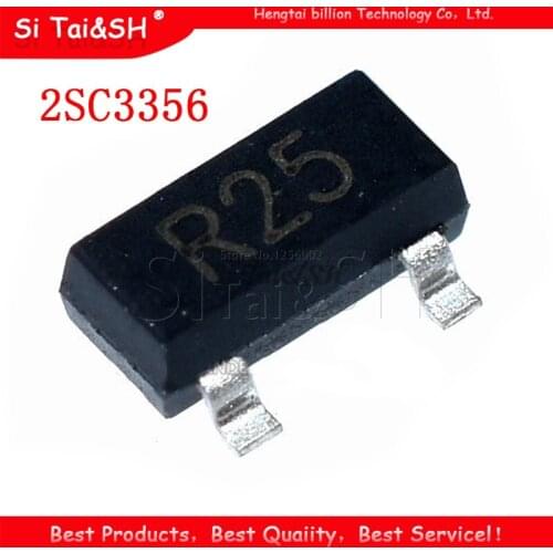 25PCS 2SC3356 2SC3356-25 R25 SOT23-3 Bipolar Transistors - BJT new and original