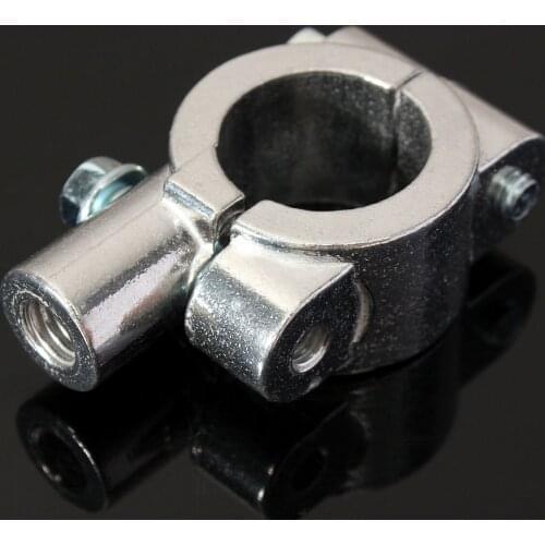 2x Mirror Mount Bracket Clamp For 22mm 7/8" (10mm) Handlebar Motorcycle Bike