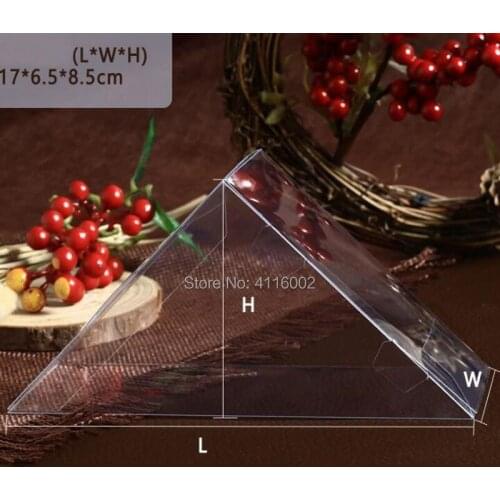 300pcs Clear PVC Sandwich Box Cheese Pastry DIY Baking Foods Packaging Gift Boxes Wedding Birthday Party Supplies