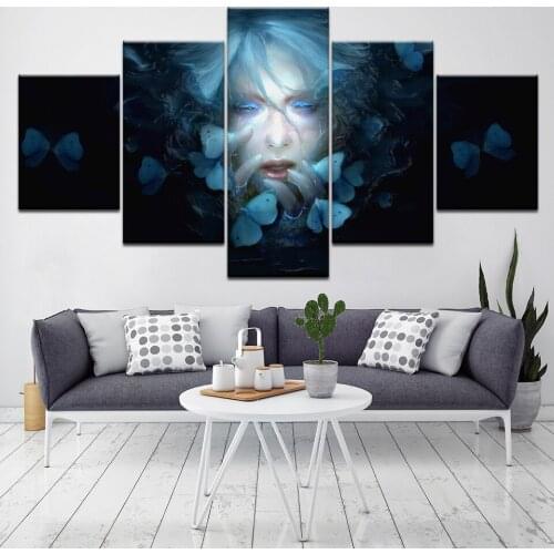 Endless Kiss games beauty 5 Piece Canvas Wallpapers modern Poster Modular art painting for Living Room Home Decor