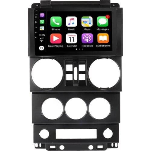 9" 2.5D Screen Car Multimedia Video Player For Jeep Wrangler 2008 2010 Radio Dashboard Stereo GPS Android 10 2Din ADAS DVR 1080P