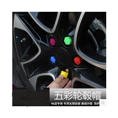 Car-Styling 20pcs Wheel Hub Nut Screw Cover For Subaru Forester Outback Legacy Impreza XV BRZ