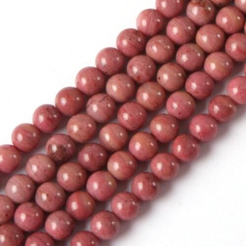 Rhodonite stone beads natural gemstone beads DIY loose beads for jewelry making strand 15" wholesale