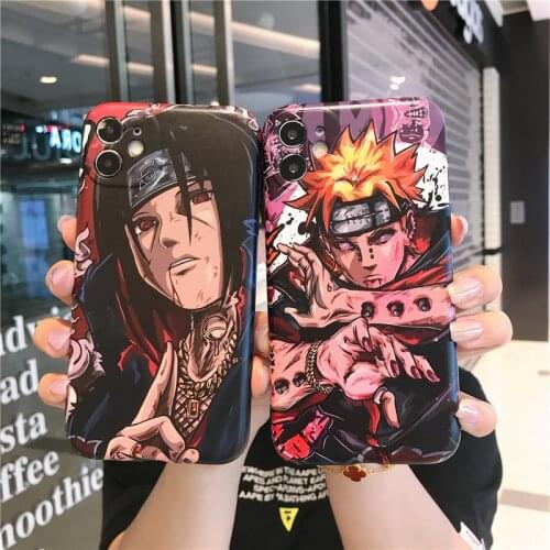 Anti-fall NARUTO Phone Case for IPhone11 11pro 11promax XS XR XSMAX Iphone 7 8P Matte Case Couples Christmas Gifts 2021 News