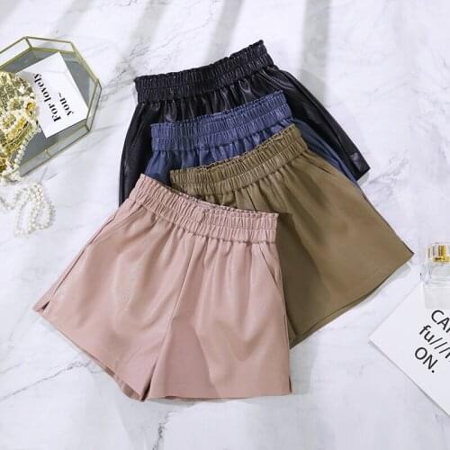 Женские кожаные шорты DICLOUD China At AliExpress