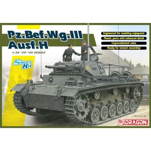 DRAGON 6844 1/35 Pz.Bef.Wg.III Ausf. H (Smart Kit) - Scale Model Kit