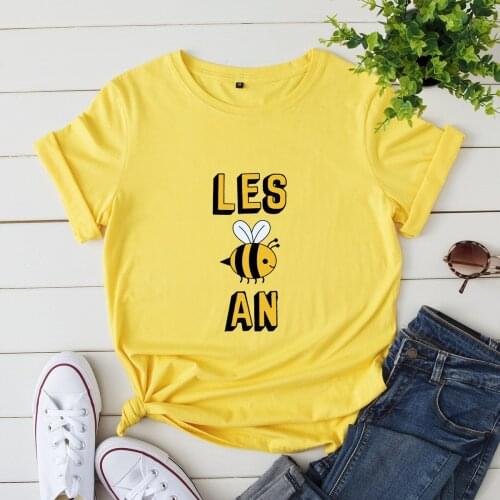Cute Bees Print Women T Shirt 2020 Summer Cotton Large Size Basic Tee Casual Short Sleeve Female Tshirt Harajuku Loose Tops 5XL