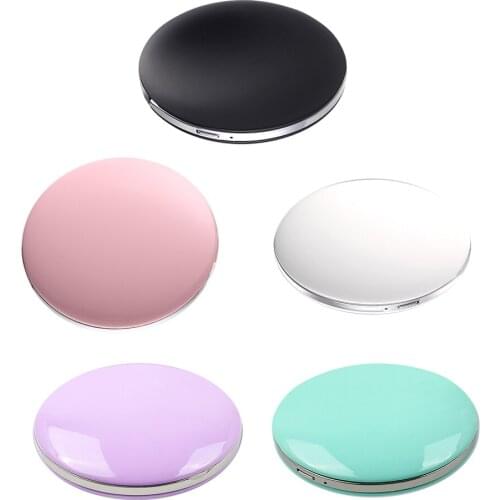 Double Sided 3X Magnification Compact Lighted Mirror for Girl, USB Charging