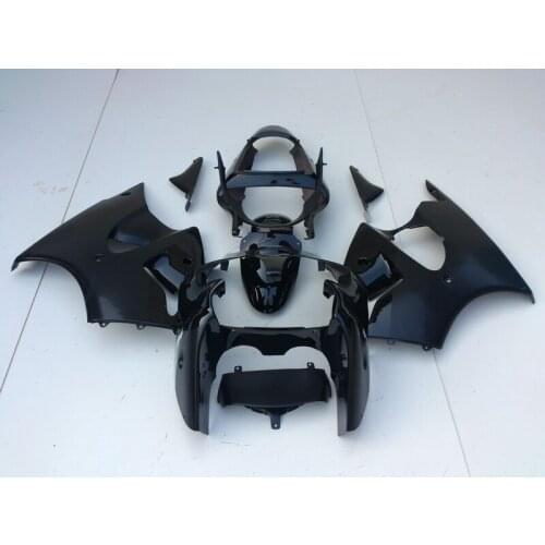 Injection mold high quality Fairing kit for Kawasaki ZX 6R 2000 2001 2002 ZX6R 00 01 02 all glossy black ABS fairings set AA20