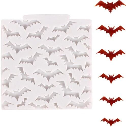 Halloween Bat Shape Silicone Cake Mold, Bakeware Mould For Chocolate Jello DIY Fondant Cake Decoration Tools