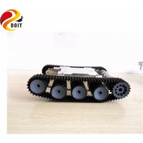DOIT Tank Car Chassis Crawler Intelligent DIY Robot Electronic Toy ,Solid Structure Tracked Chassis Development Kit Tractor Toy