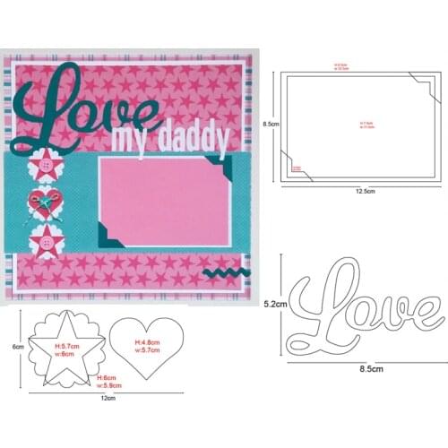 Craft dies metal cutting dies cut die mold lace photo frame Scrapbooking dies crafts paper knife mould blade punch stencils dies