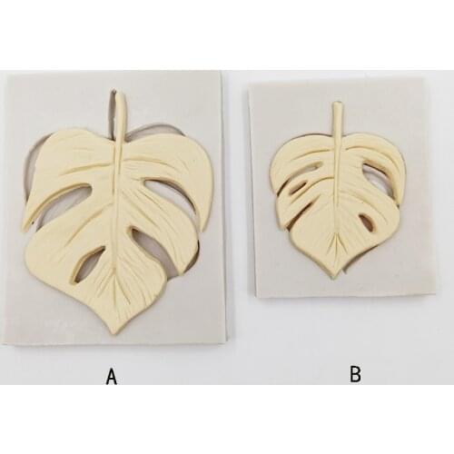 Minsunbak Different Size Leaf Silicone Mold Leaf Fondant Cake Decorated Tool DIY Chocolate Gumpaste Mold