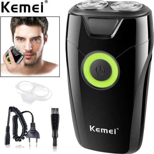 KEMEI Electric Shaver Men Beard Trimmer Wet and Dry Beard Razor Professional Floating 3D Head Shaving Trimmer Machine KM-202A