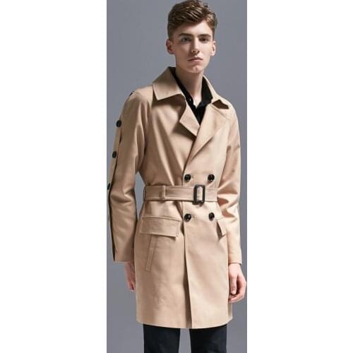 New Coat Men With Belt Plus Size 5xl 6xl Double Breasted Solid Color Long Jacket Man Hight Quality Black Camel Overcoat Men