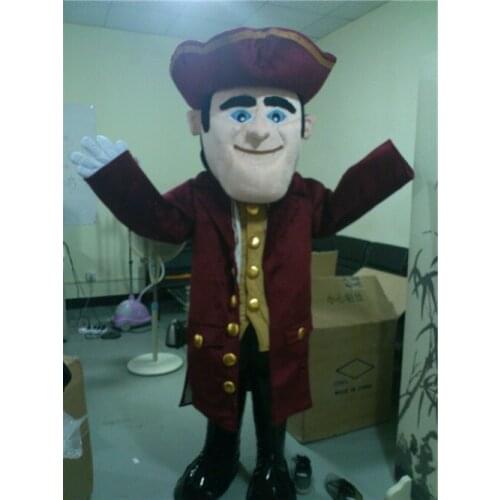 Ohlees captain mascot costumes for adult size sale halloween party costume dress free shipping