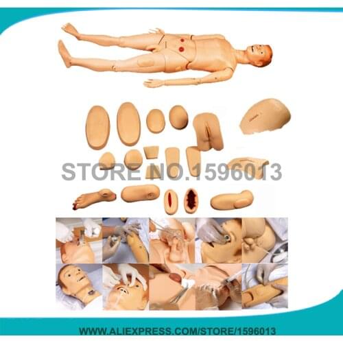 Full-functional Male and Female Nursing Care Training Manikin, Male Nursing Mannequin
