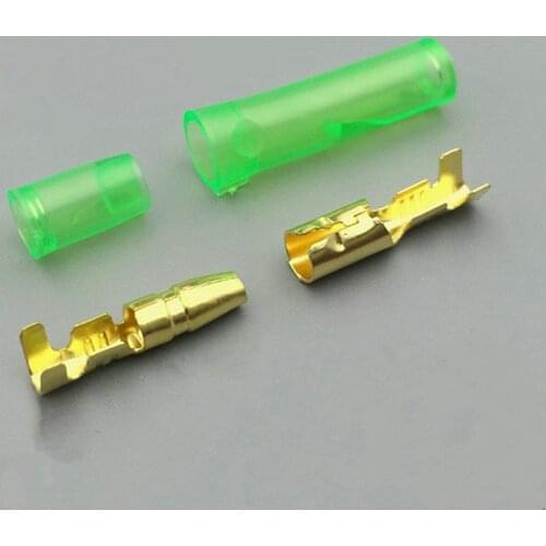 50Sets (200Ppcs) x 4.0 bullet terminal car electrical wire connector diameter 4mm
