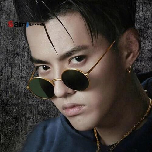 Samjune 2018 Classic Round Glasses Sunglasses Euro Version Retro Mens Womens Fashion Sunglass UV400