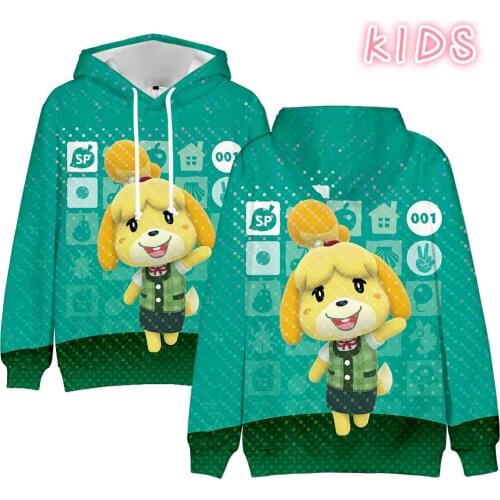 Animal Crossing Kids Hoodie Men/Women Sweatshirt animal crossing new horizons cartoon character 3D Print Hip Hop Leisure Clothes