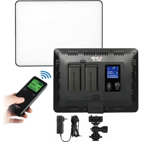 Viltrox VL-200 Slim LED Video Light Panel VL-200T 3300-5600k Bi-color / VL-200B 5500K White CR95+ Dimmable Photo Fill Lighting