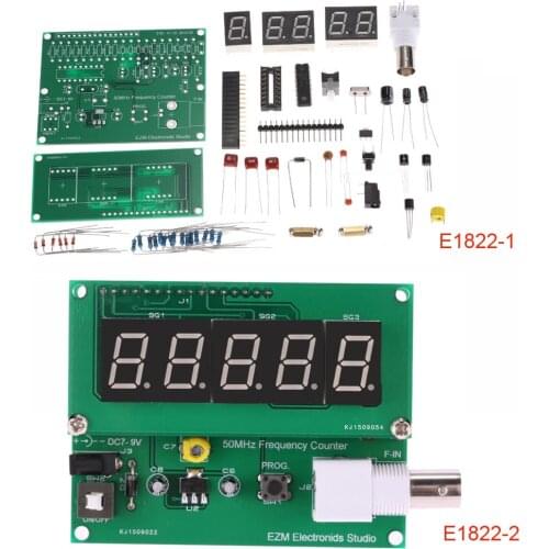 High Sensitivity 1Hz-50MHz Frequency Meter Counter Measurement Tester Module 7V-9V 50mA DIY Kit