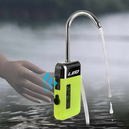 Automatic Induction USB Durable Water Absorber Accessories Fishing Oxygen Pump Aquarium Low Noise 3 Modes LED Lighting X203G