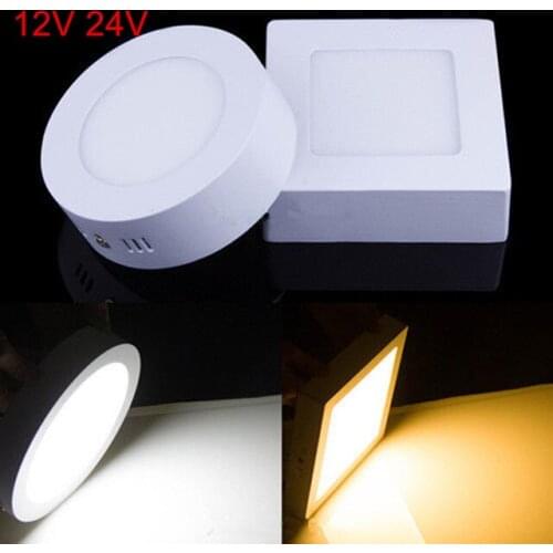 9W 15W 25W Square/Round Led Panel Light Surface Mounted leds Downlight ceiling down AC/DC 12V 24V +LED Driver LED indoor light