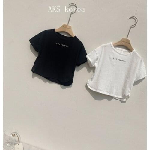Childrens T-shirt summer new Korean version of thin cotton boys and girls round neck baby bottoming shirt 1016 10