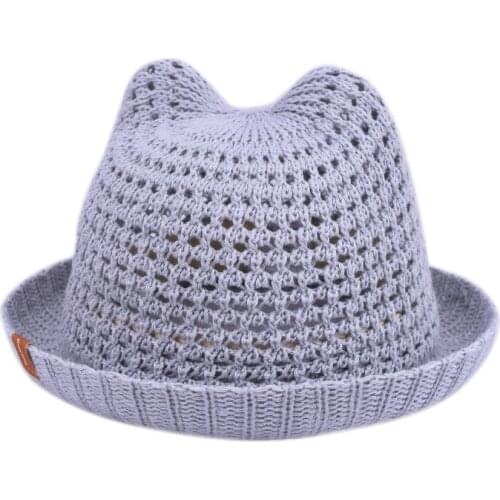 Baby Hat Summer Hollow Out Sun Protection Shading Thin Adjustable Solid Kids Hats Caps Gray Pink Khaki Beige Toddler Cap Lovely