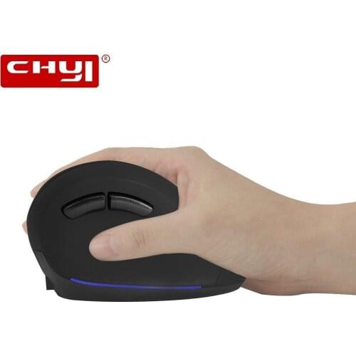 Ergonomic Wireless Vertical Mouse Rechargeable Computer Gaming Mouse Cool 1600DPI Optical Mice With Mouse Pad For PC Laptop
