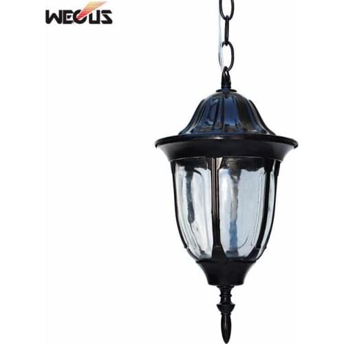 European waterproof chandelier Outdoor balcony decorative lights Vineyard pendant lighting hanglamp luminaire suspendu villa bra