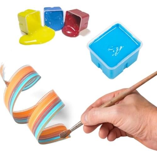 Gouache Paint Set 18 Vibrant Colors Non Toxic Paints with Portable Case Palette for Artist Canvas Painting Watercolor Papers