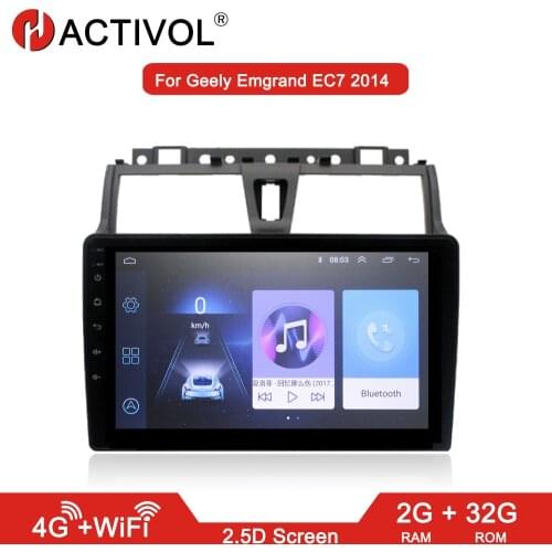 HACTIVOL 2G+32G Android 8.1 Car radio stereo for Geely Emgrand EC7 2014-2016 car dvd player gps navi car accessories 4G internet