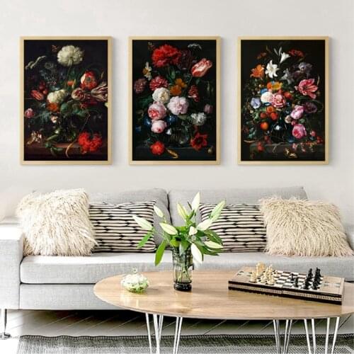 Classic Roses Oil Painting on Canvas Art Cuadros Valentines Day Decor Posters and Prints Nordic Wall Picture for Living Room