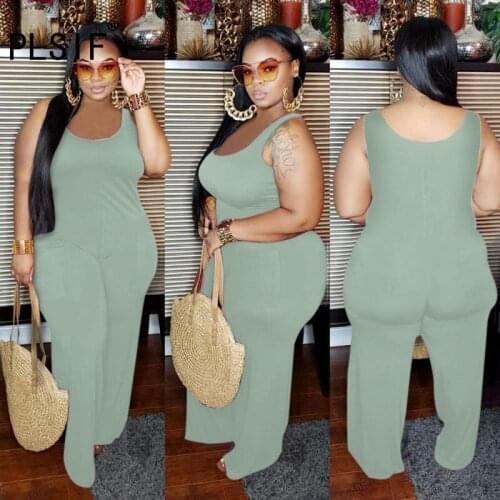 Young party women fashion simple solid color sling u neck jumpsuits sexy tight night club party lady fashion rompers