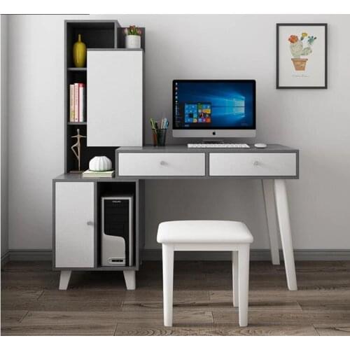 Nordic dresser computer desk integrated bedroom multifunctional desk bookshelf storage cabinet combination