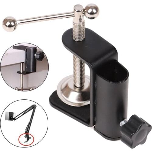 Cantilever Bracket Clamp Clip Holder Desk Lamp For Mic Stand Fittings Base Hose