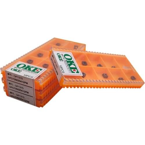 OKE SPGT050204-OPM / SPGT060204-OPM / SPGT07T308-OPM / SPGT090408-OPM / SPGT110408-OPM OP1315 CNC carbide inserts 10PCS/BOX