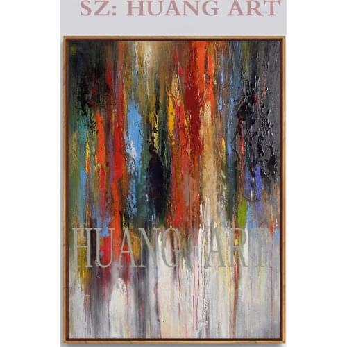 Hot Selling Artist Hand-painted High Quality Abstract Oil Painting on Canvas Handmade Beautiful Light Colors Oil Painting
