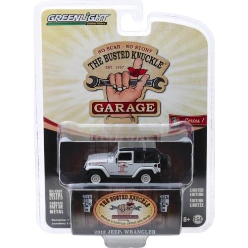 GreenLight 1:64 2012 Jeep Wrangler Off Road Adventures Alloy model car Metal toys for childen kids diecast gift